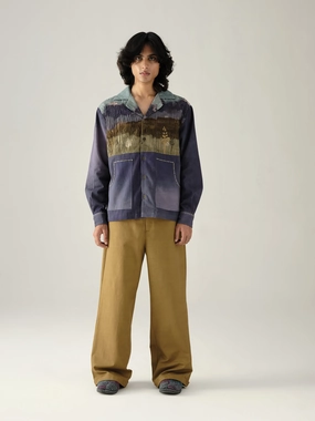 Textured Blazer Set Plaid Design wrinkle free