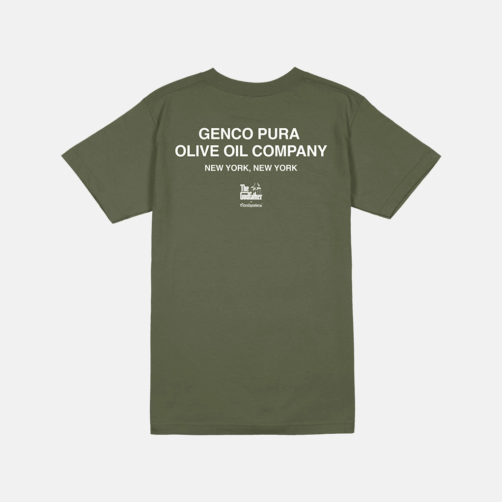 BuiltInLayer Layered Collar Design THE GODFATHER GENCO OLIVE OIL SHIRT