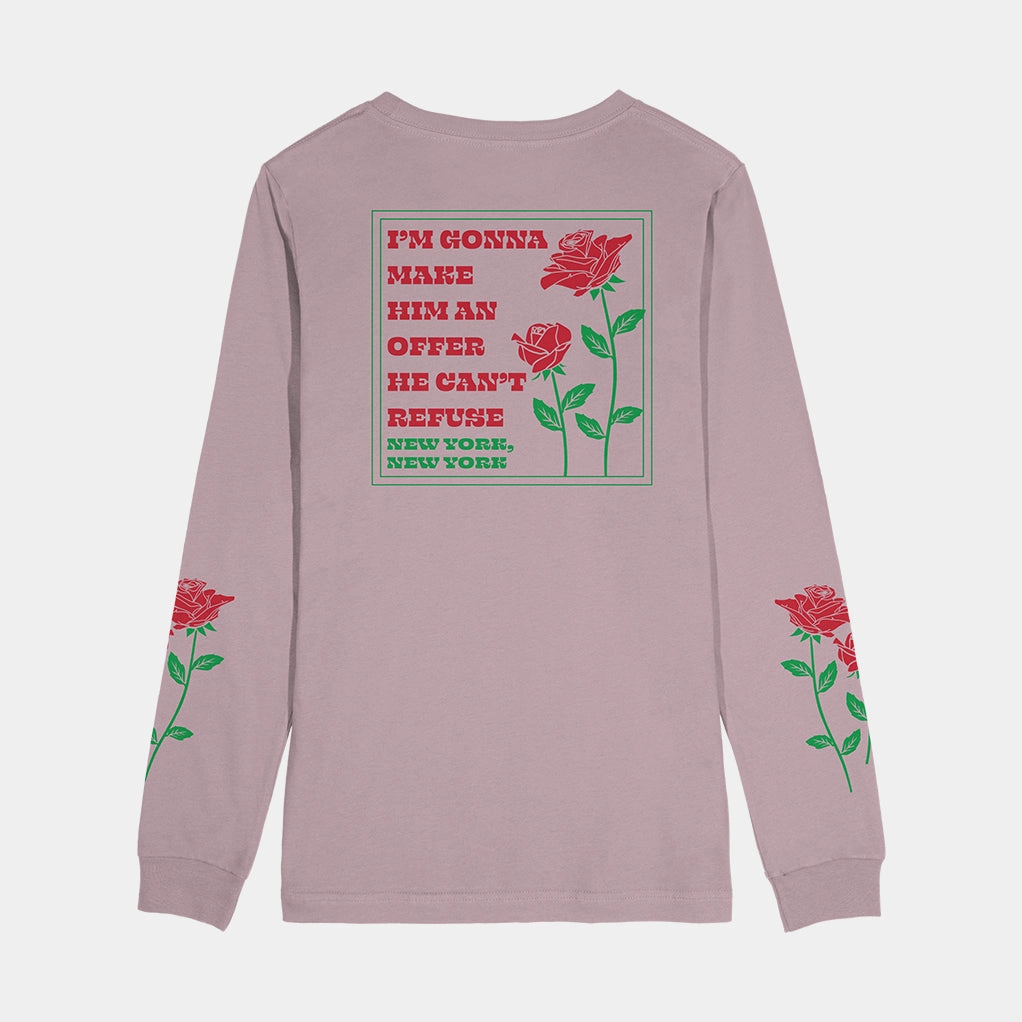 THE GODFATHER ROSES OFFER LONG SLEEVE SHIRT Tagless Comfort Collar CroppedLength