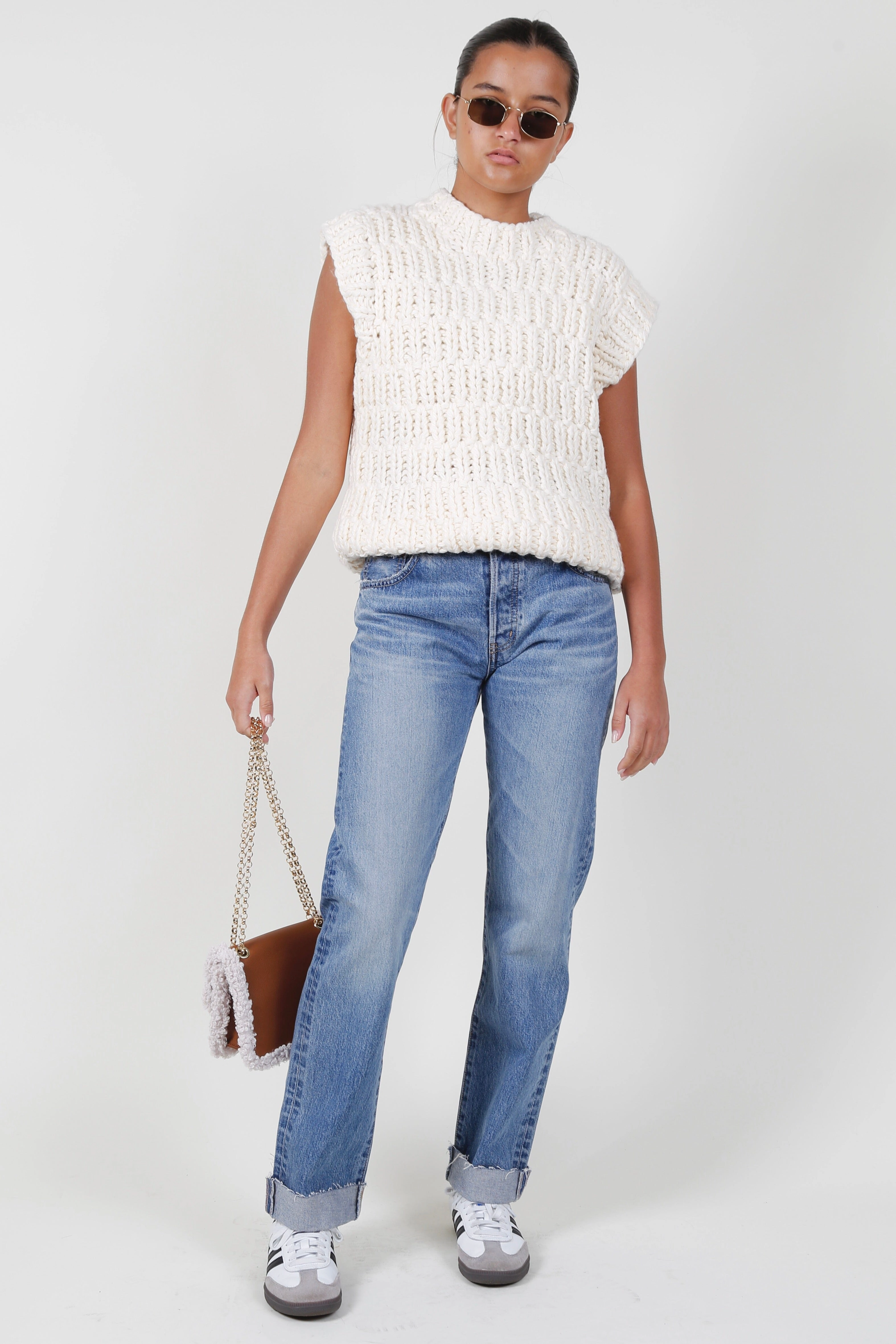 Modern Comforted QuickDry Technology The Lyla Knit Sweater Vest - Ivory