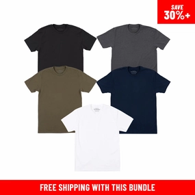 THE MONEY TEE 5 PACK Low Profile Zipper