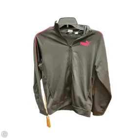 Comfort Fit Design Light Reflective Athletic Jacket By Puma In Black, Size: Xs