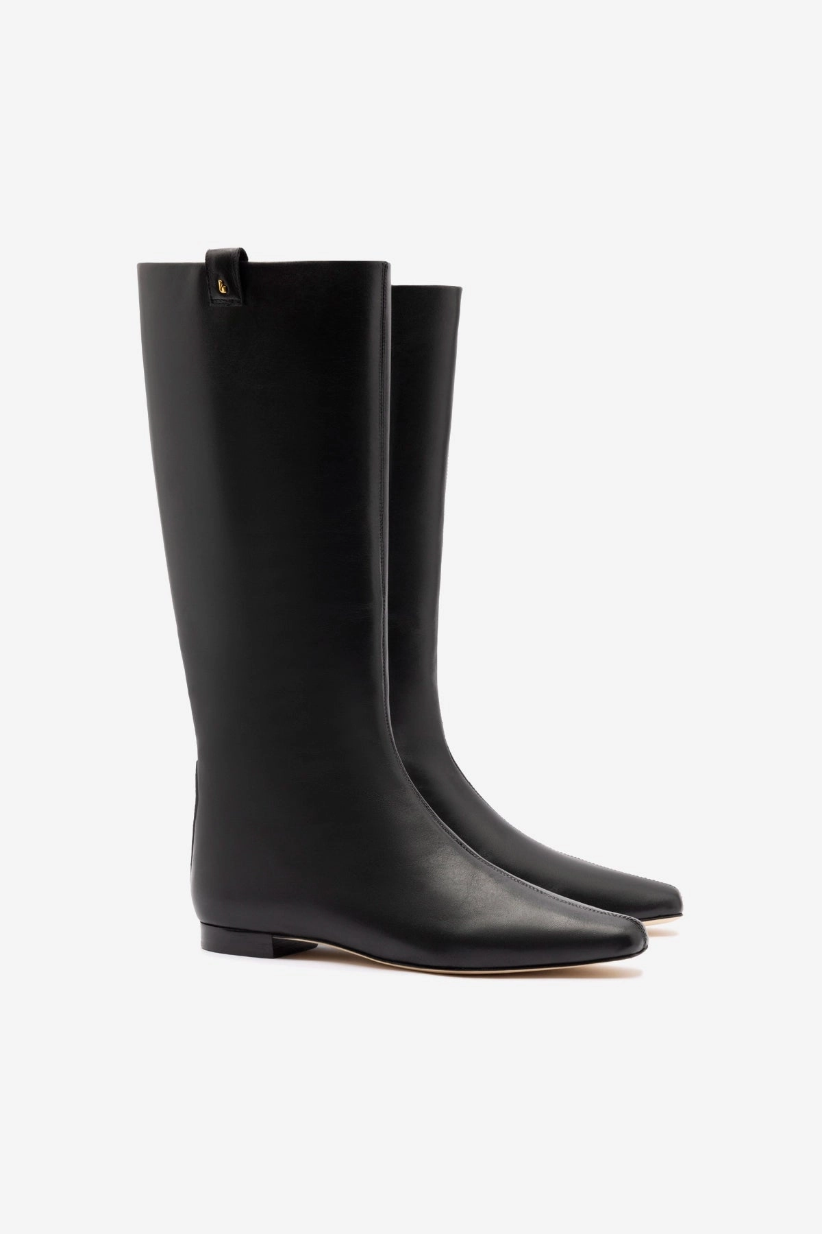 Reinforced Form Backcountry Camper Secure Strap Alexis Flat Boot In Black Leather
