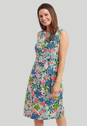 Sissinghurst Print Lorie Dress - Multi Soft Texture