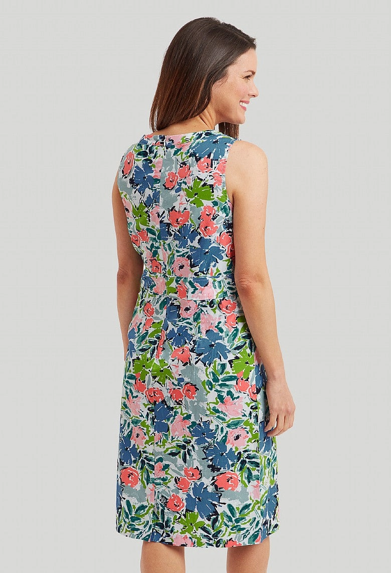 Soft Touch Spring Style Sissinghurst Print Lorie Dress - Multi