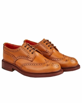 Round Toe Cushioned Footbed Trickers Anne Leather Sole Brogue Country Shoe
