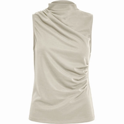PC8058 Daniela Top - Fog Sand Loose cut