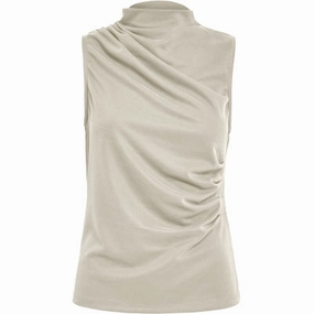 PC8058 Daniela Top - Fog Sand DoubleStitched Construction Softened Edges