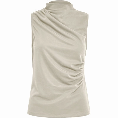 PC8058 Daniela Top - Fog Sand DoubleStitched Construction Softened Edges