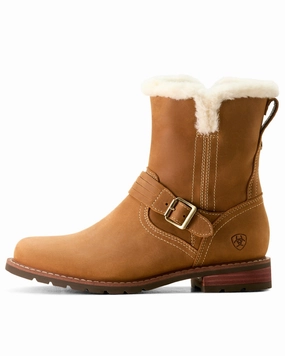 Ariat Womens Savannah Sherpa Waterproof Boots Cowgirl Vibe Mid Length