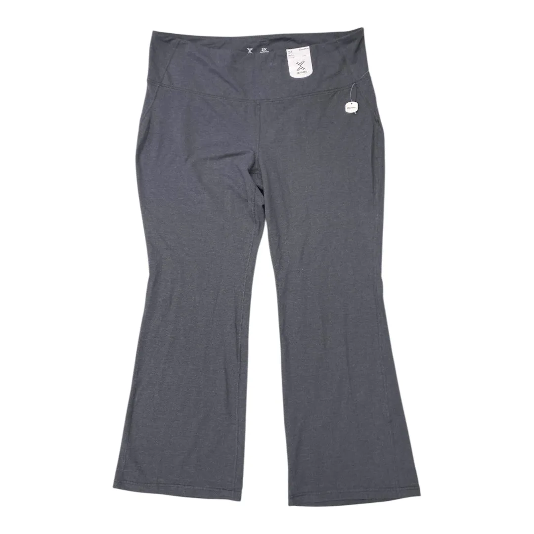 Stretchable Fabric Stay Cool Athletic Pants By Xersion In Grey, Size:2X