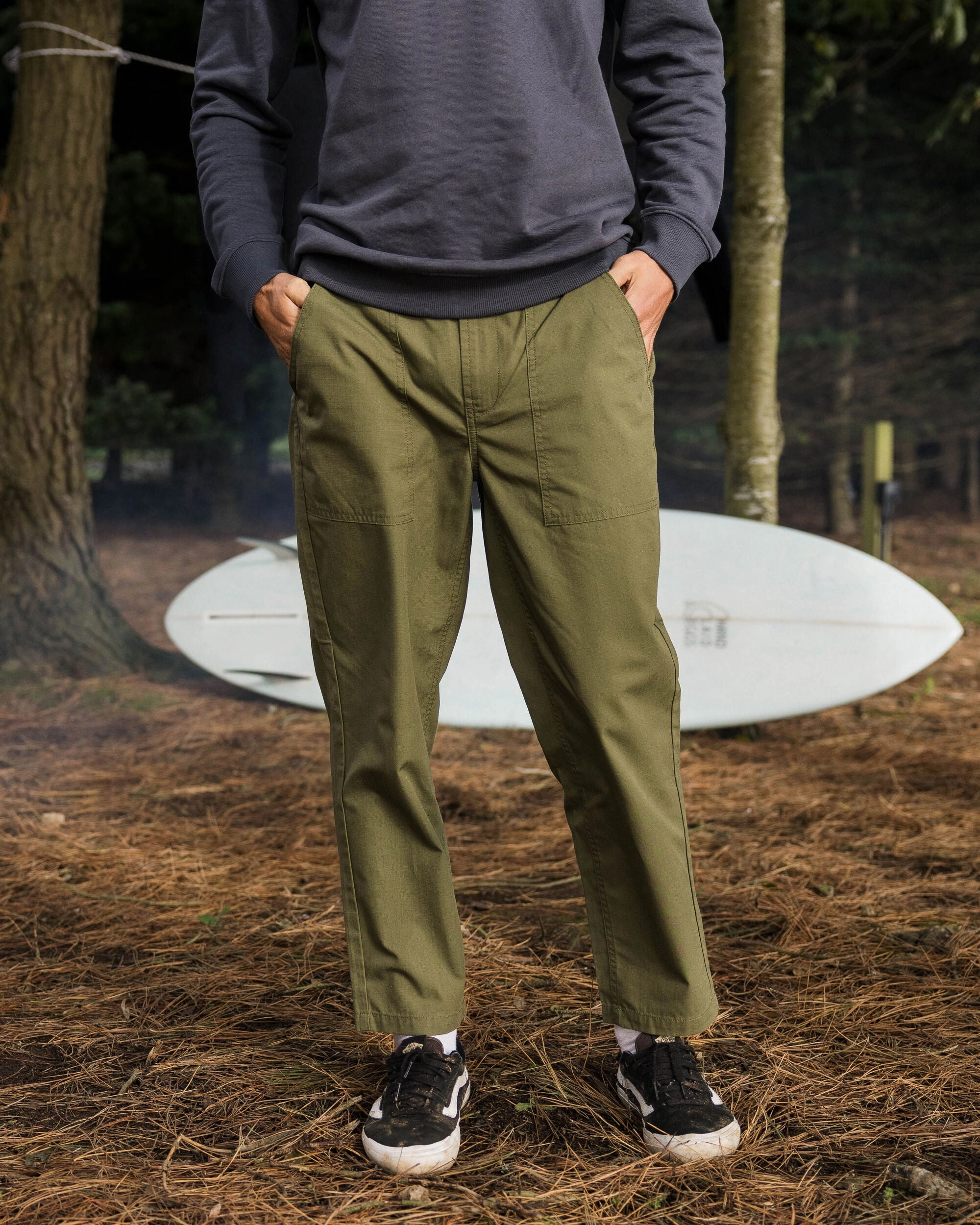 Flex Fit Timeless Crop Trouser - Khaki