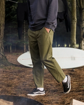 Comfy Movement Breathable Lining Timeless Crop Trouser - Khaki