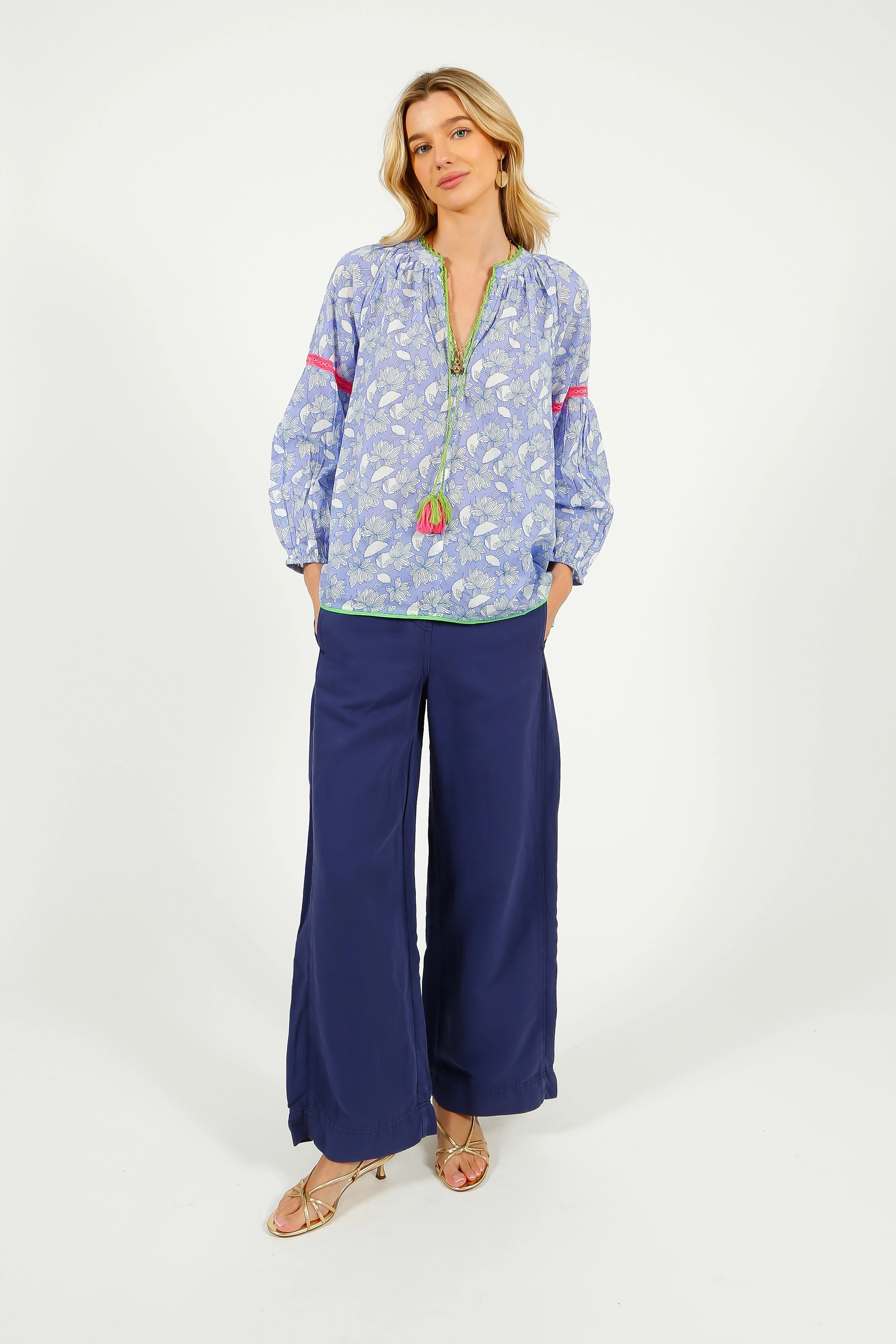 Functional Style TINSELS Carlo Radio Trousers in Blue