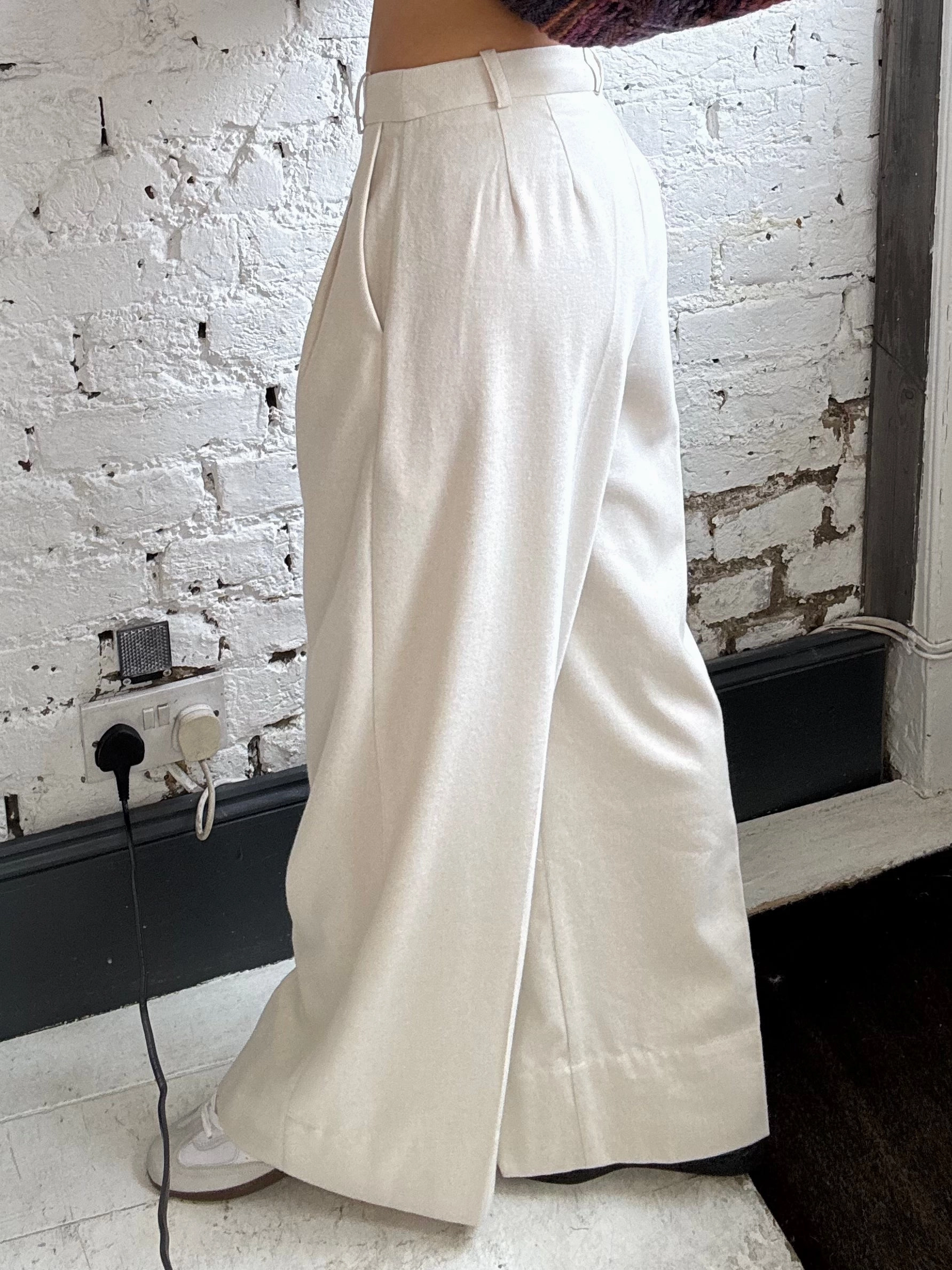 Walk Friendly Odor Control Technology Tinsels Uptown Django Trousers in Ecru
