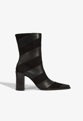 Cushioned heel Compact Build Raffaela Chevron Boot
