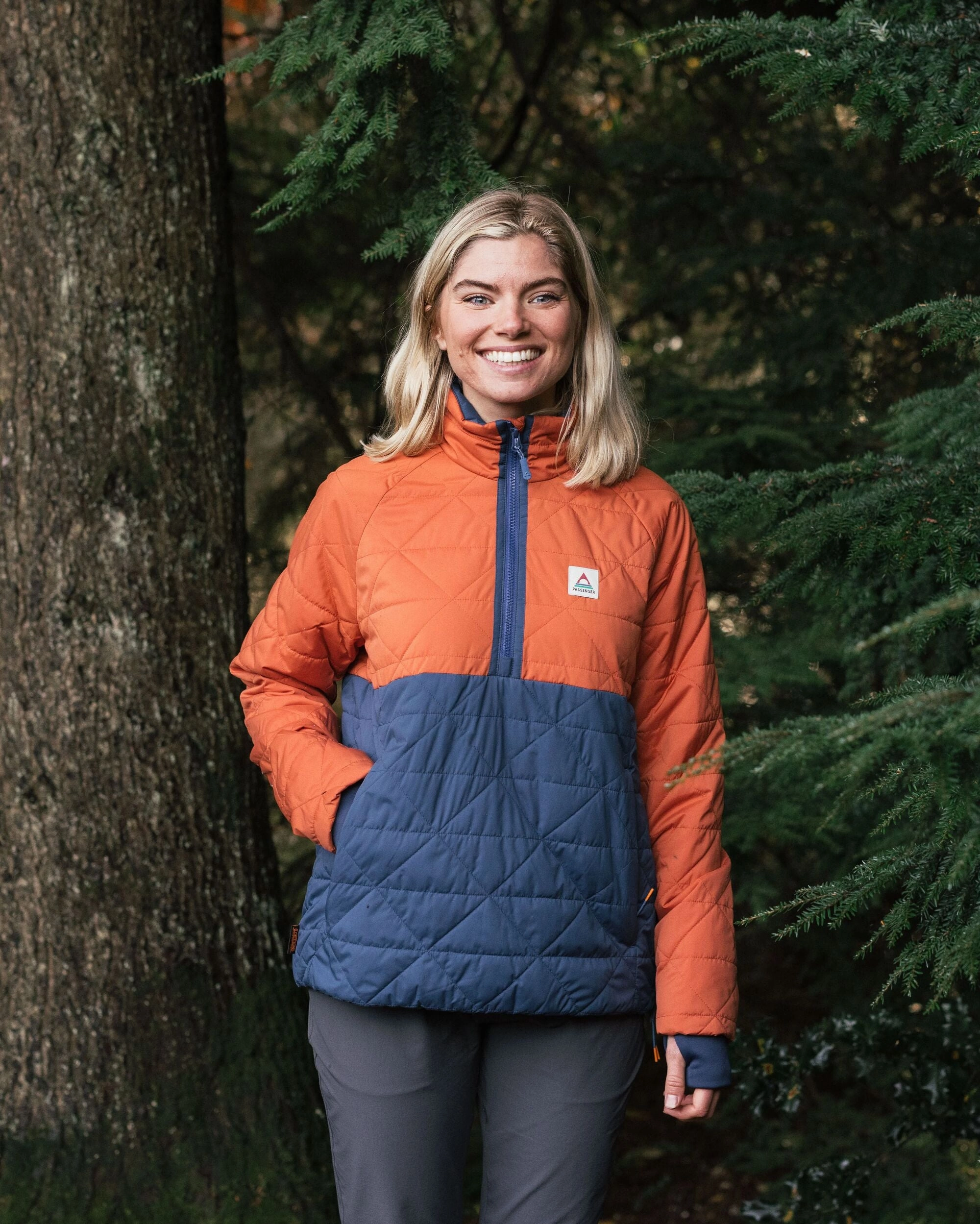 Trace Recycled Thermore? Insulated Jacket - Burnt Orange Fashion Forward Layer Casual Work Look