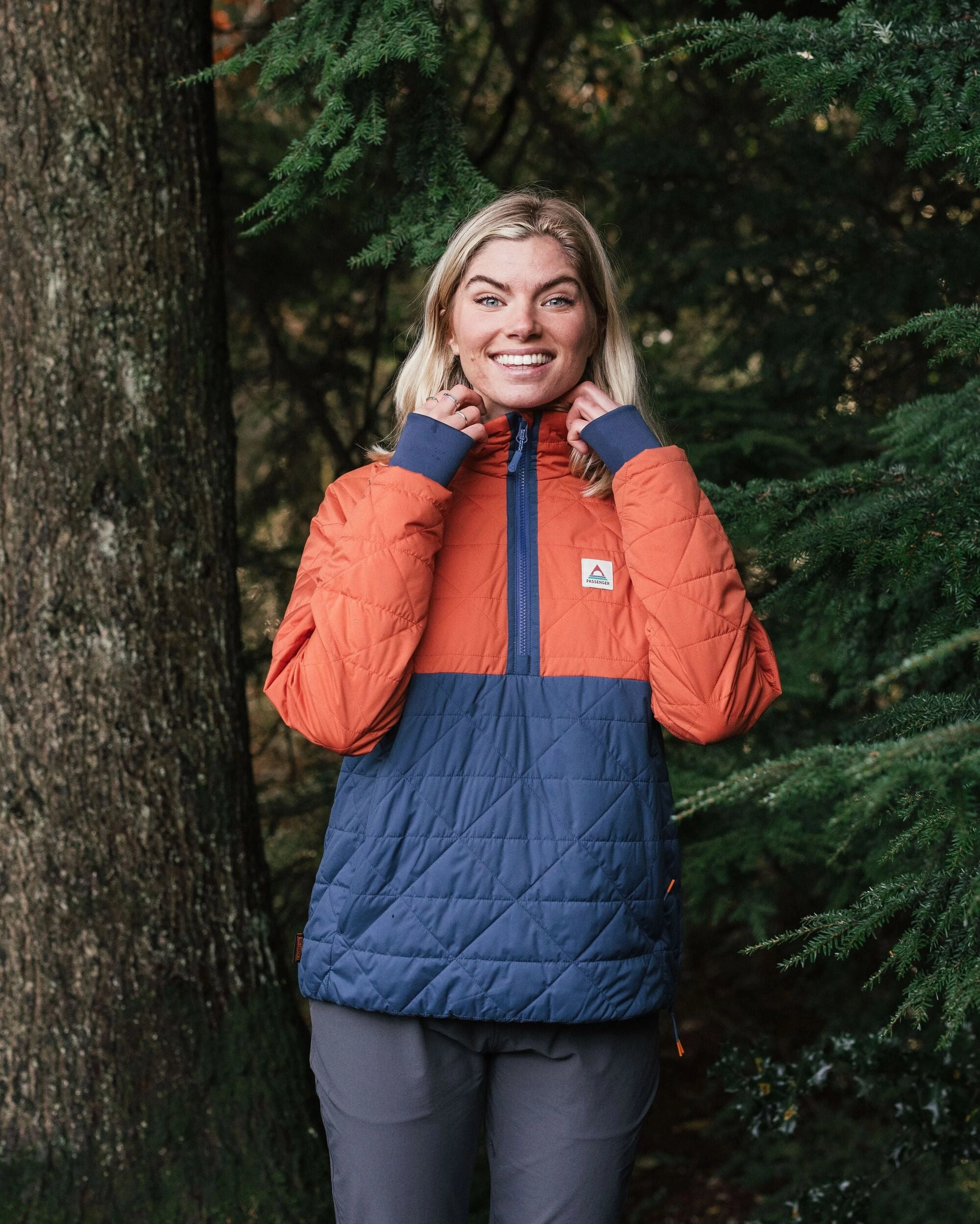 High End Look Trace Recycled Thermore? Insulated Jacket - Burnt Orange