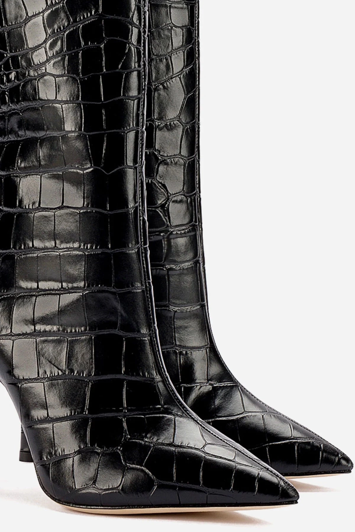 Kate Boot In Black Stamped Leather Breathable Remote Hiking Outdoor Ready