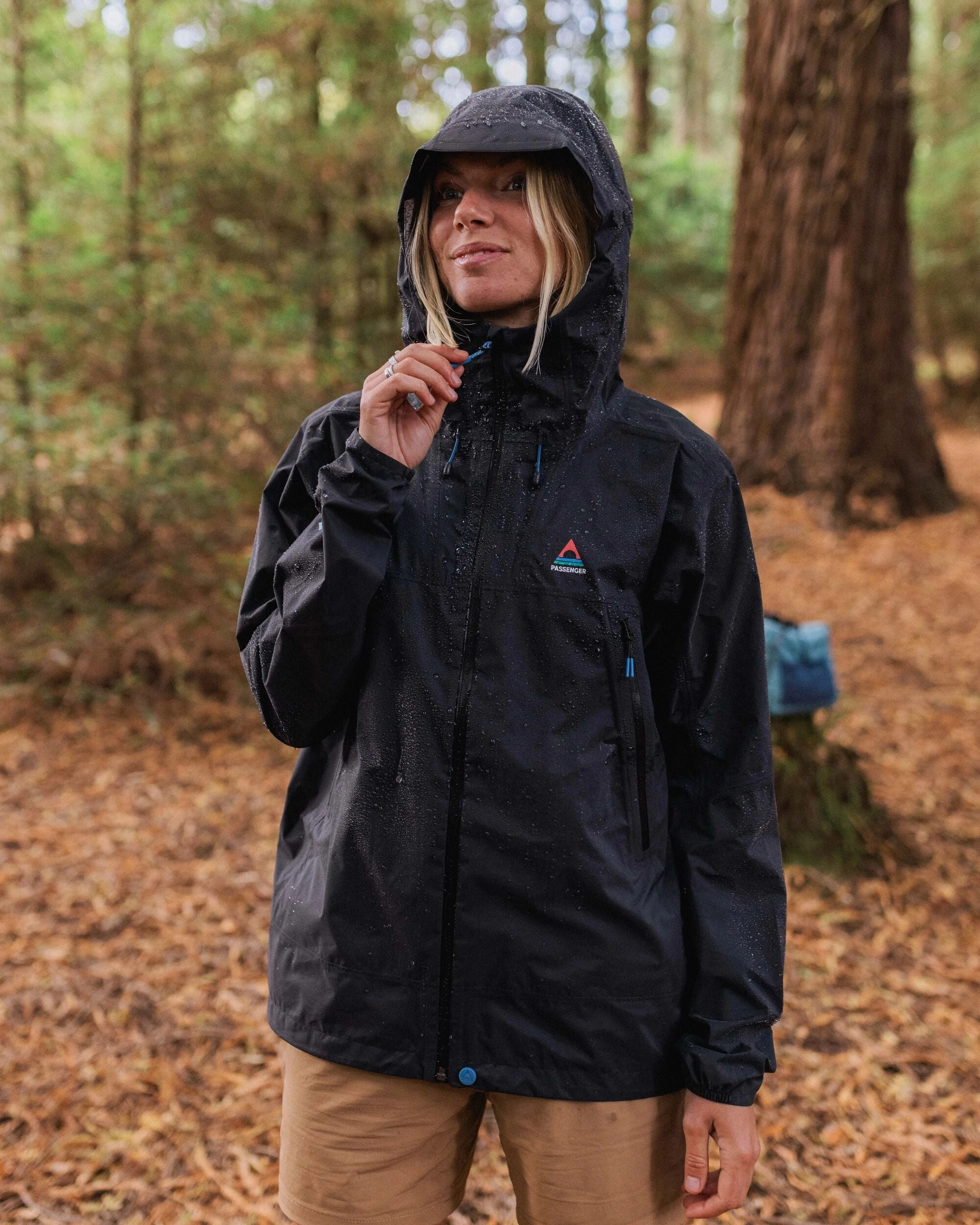 Trailscape Light Women's Recycled Waterproof Jacket - Black Fray Resistant Edges No Static