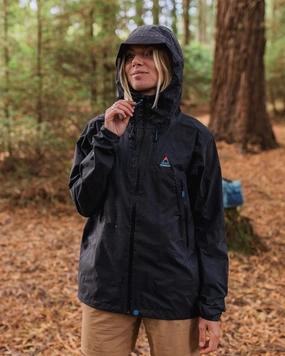 Trailscape Light Women's Recycled Waterproof Jacket - Black Fray Resistant Edges No Static