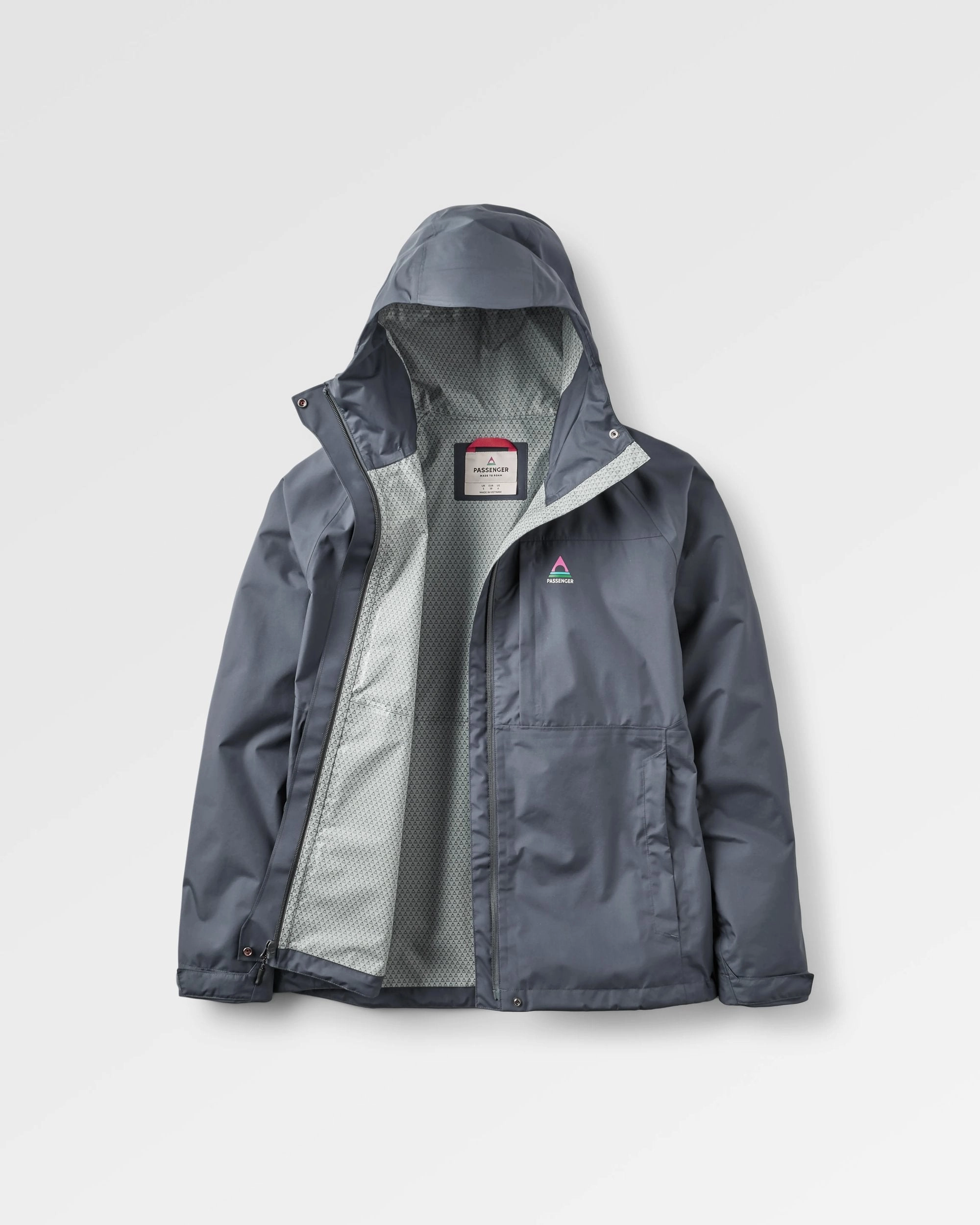 Layered Insulation SeamlessShoulderPanels Trailscape Women's Recycled Waterproof Jacket - Charcoal