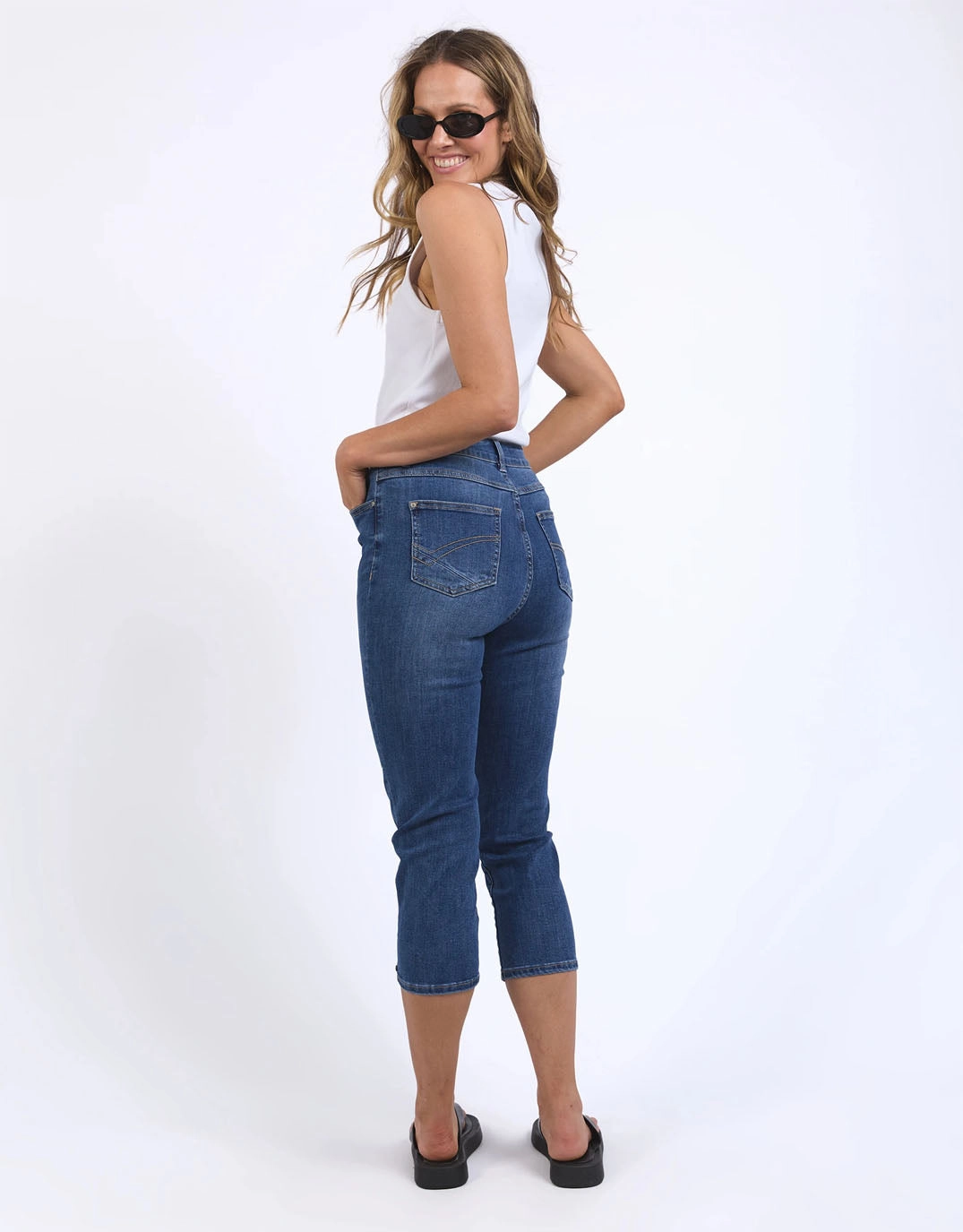 Mollie Capri Jean - Blue All Fit Use