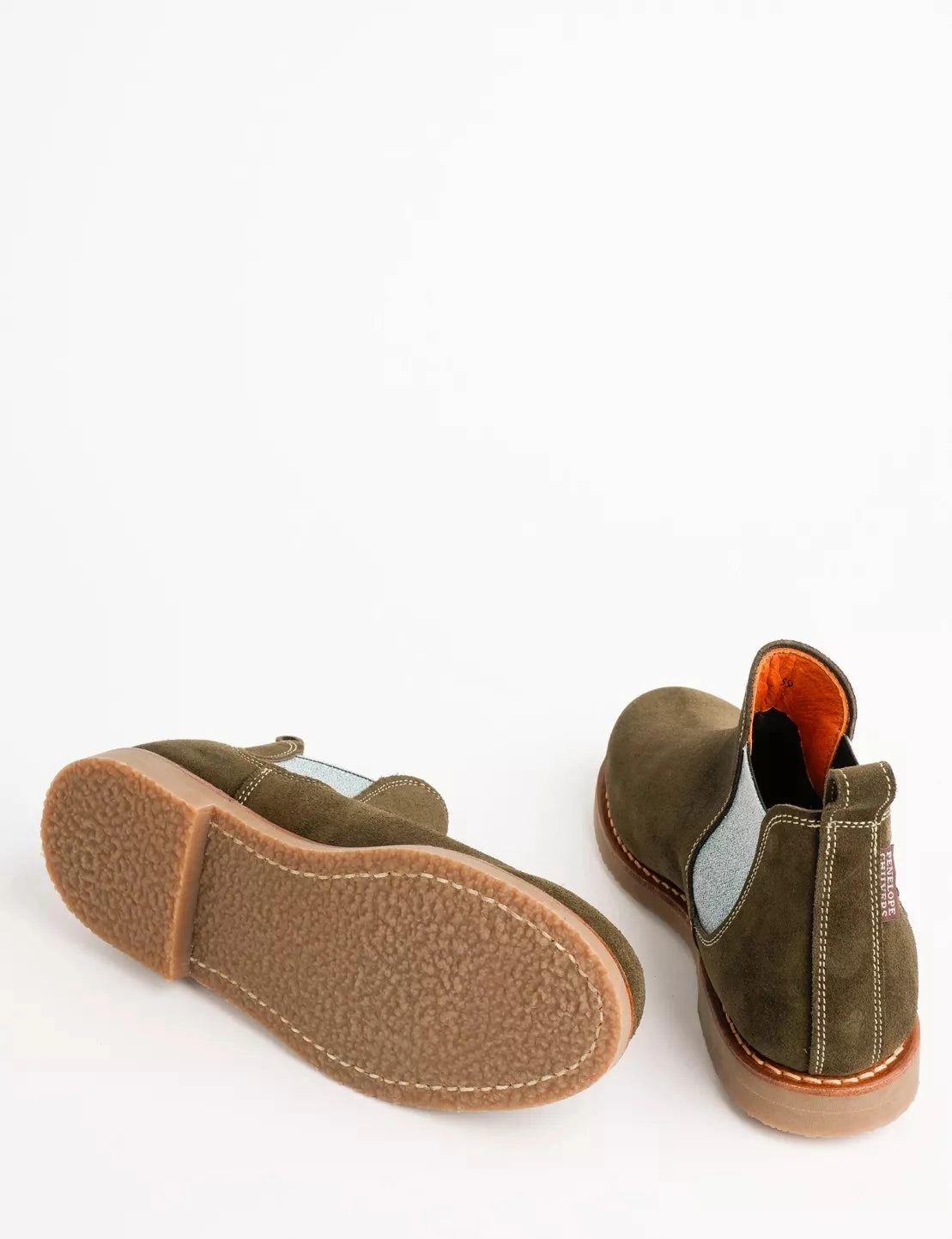 Waterproof Stylish Explorer Cushioned Fit Penelope Chilvers Safari Suede Boot in Khaki, Turquoise