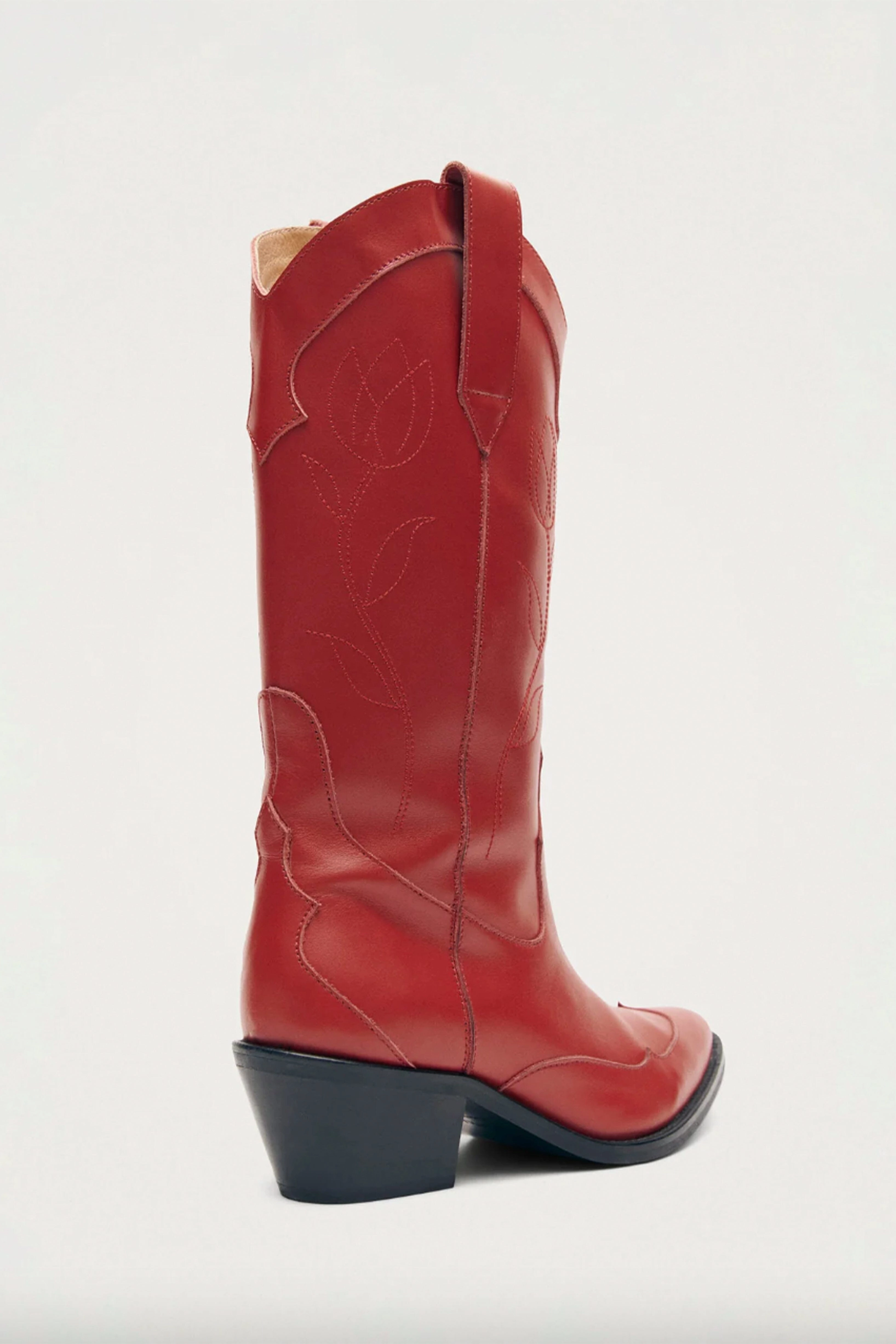 Music Fan Protective Finish Nature Lover ALOHAS | Liberty Leather Boots - Red