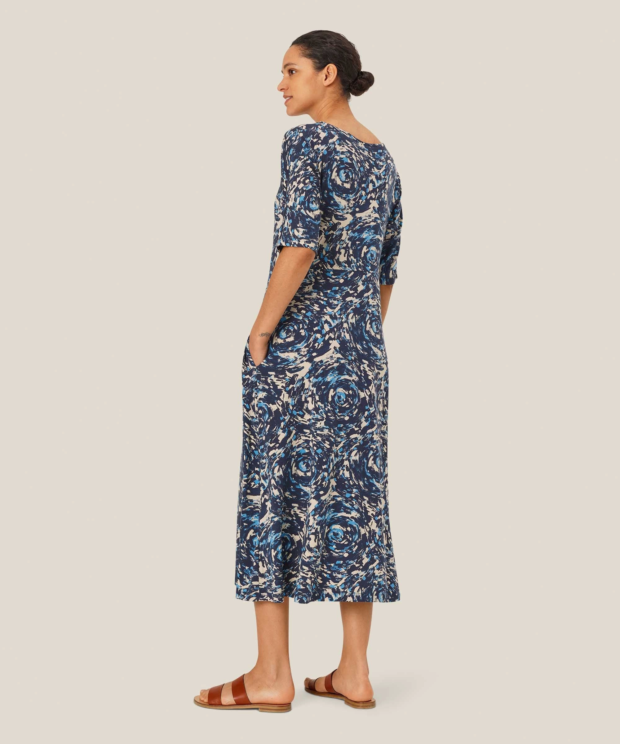 Stretch-Recovery 1010799 MaNedarina Dress - Cendre Blue