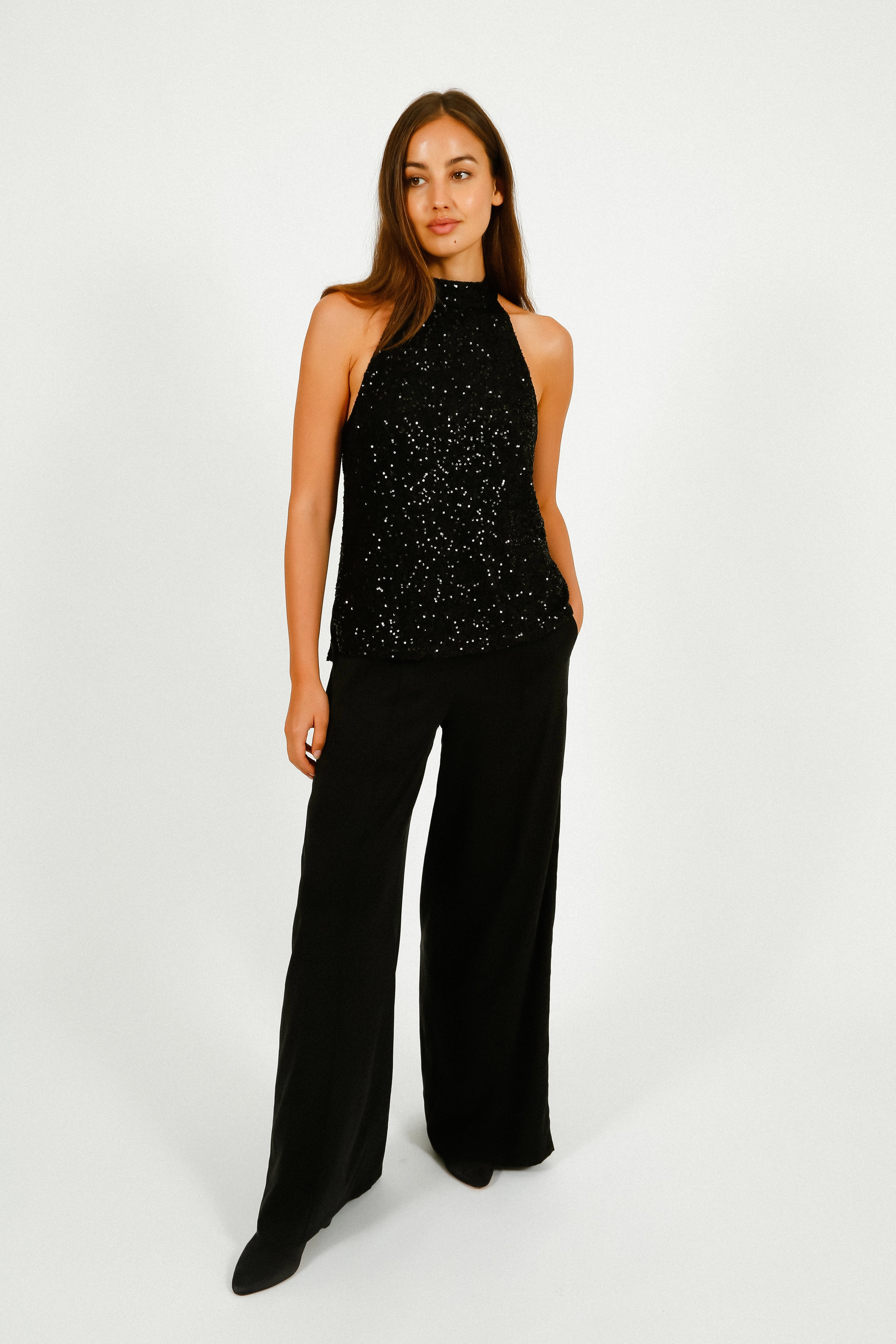 Primrose Park Kylie Trousers in Black Stylish Waistband All Season