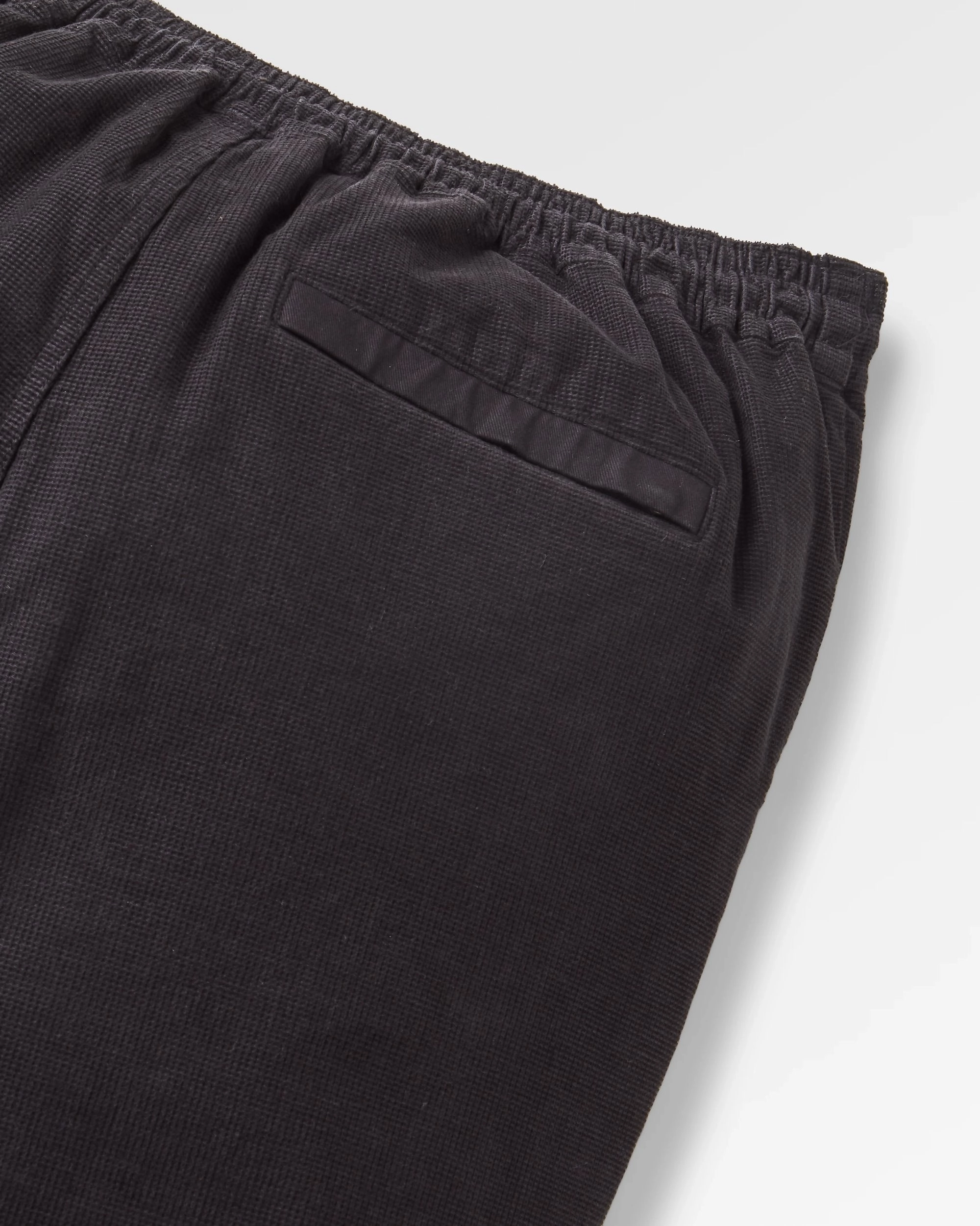 Mesh Panel Avian Cord Trouser - Black