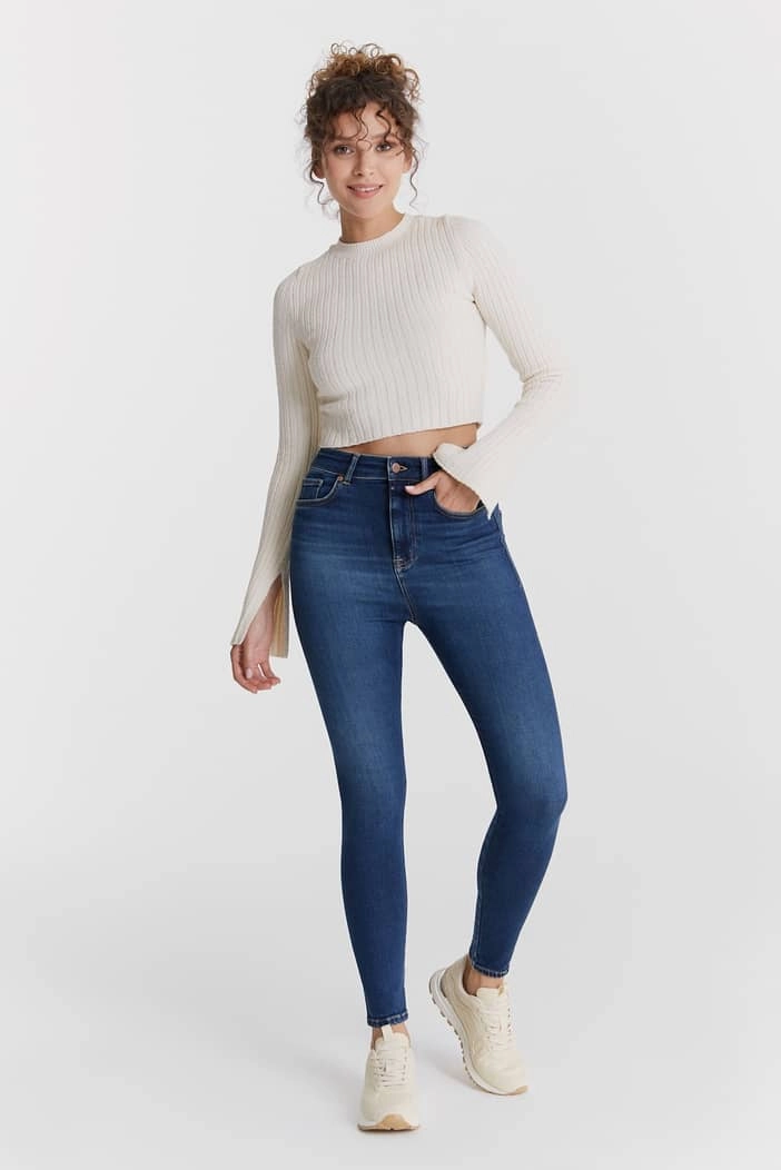 No Ride Fit Lilly - Pant - Dark Blue - L30