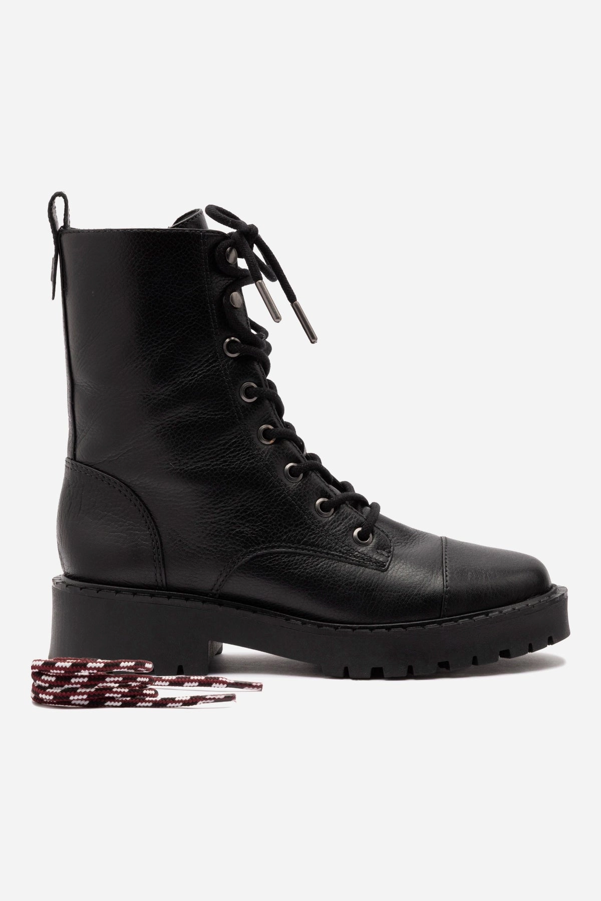 Cushion Zone Tough Build Trinity Boot In Black Leather