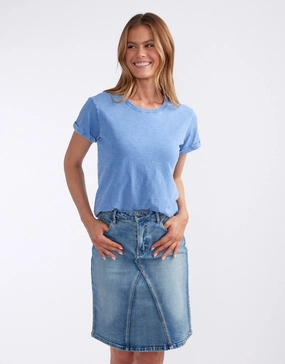Daily Favorite Turn Back T-Shirt - Danish Blue