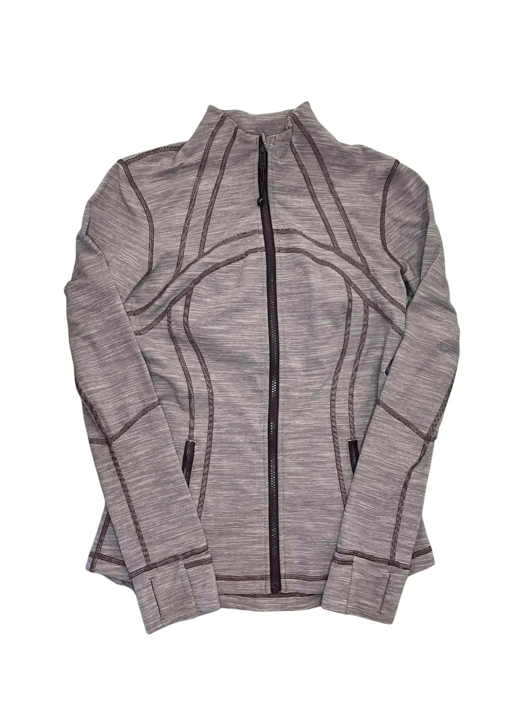 Outdoor Trip Athletic Jacket By Lululemon In Purple, Size:M