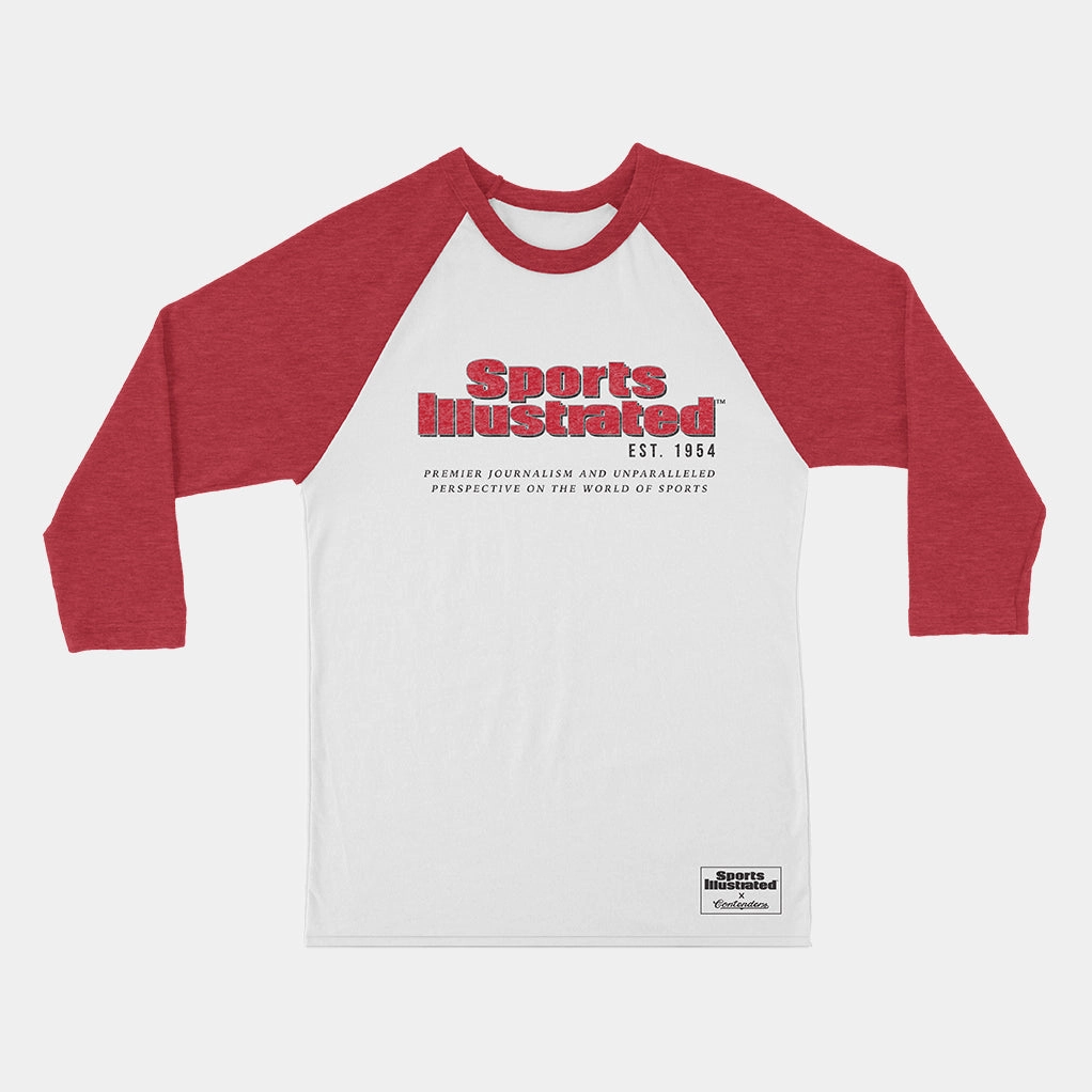 Sun Protective Fabric Everyday Look SPORTS ILLUSTRATED SI RETRO LOGO RAGLAN