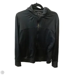 Athletic Jacket By Fabletics In Black, Size: Xxl Breathable Material Adjustable Hood System