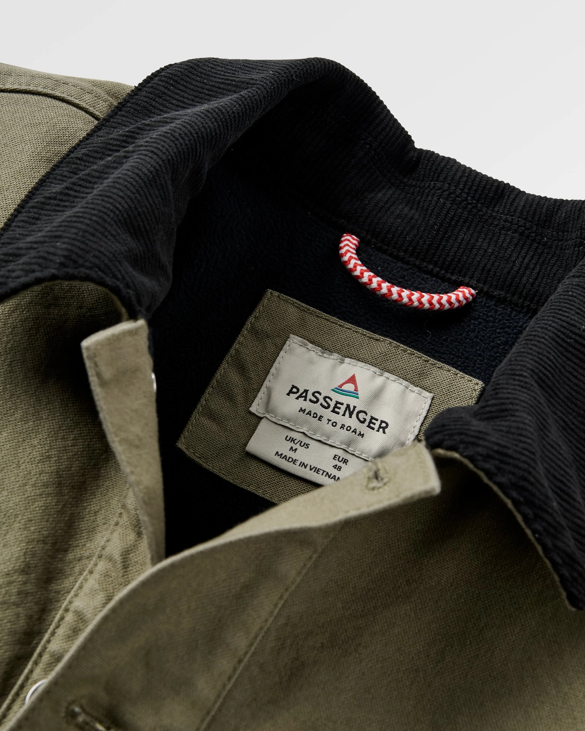 Hidden Pocket System Polished Casual Vantage Lined Organic Cotton Canvas Jacket - Dusty Olive