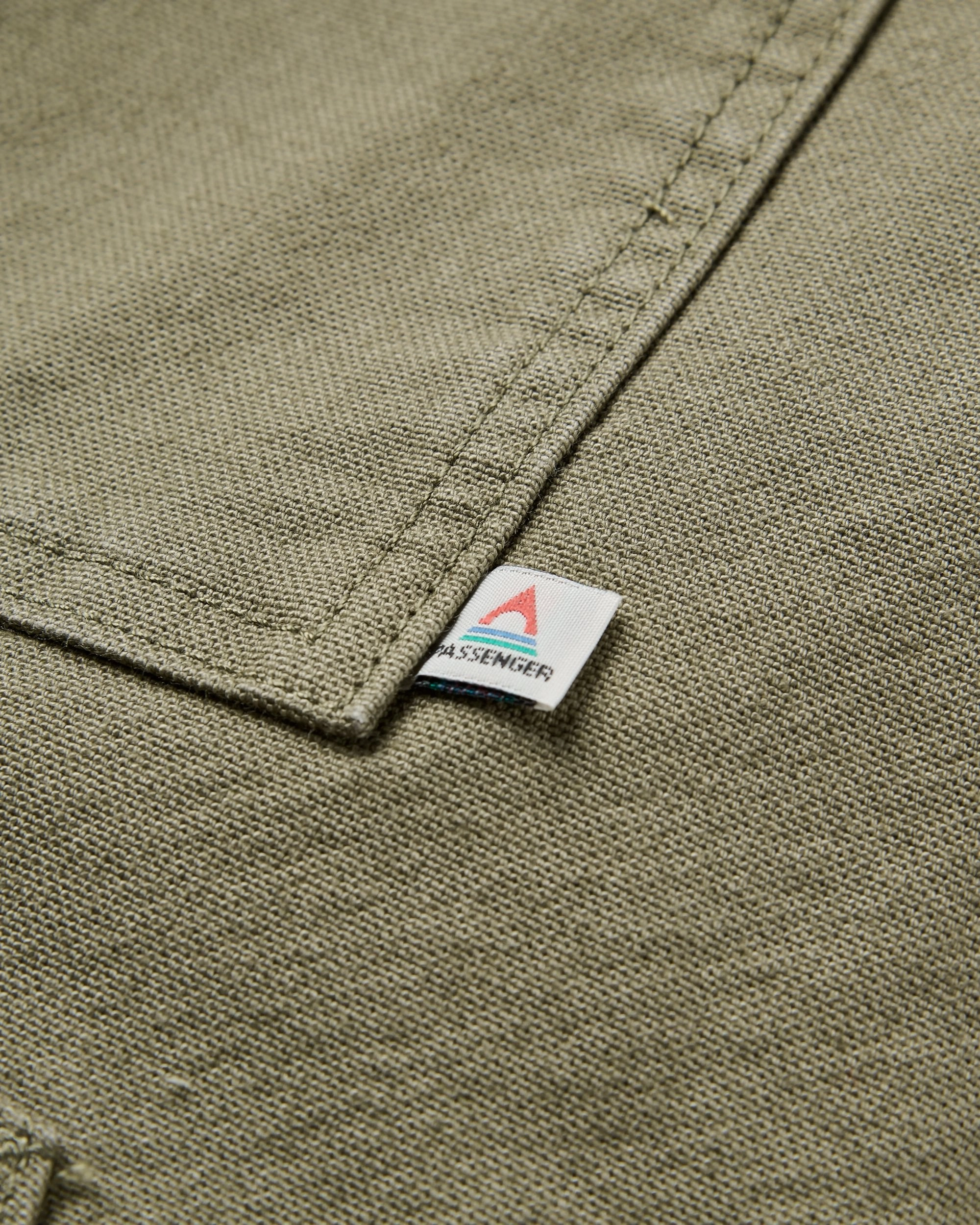 Vantage Lined Organic Cotton Canvas Jacket - Dusty Olive UV Protective Coating Softshell Fabric