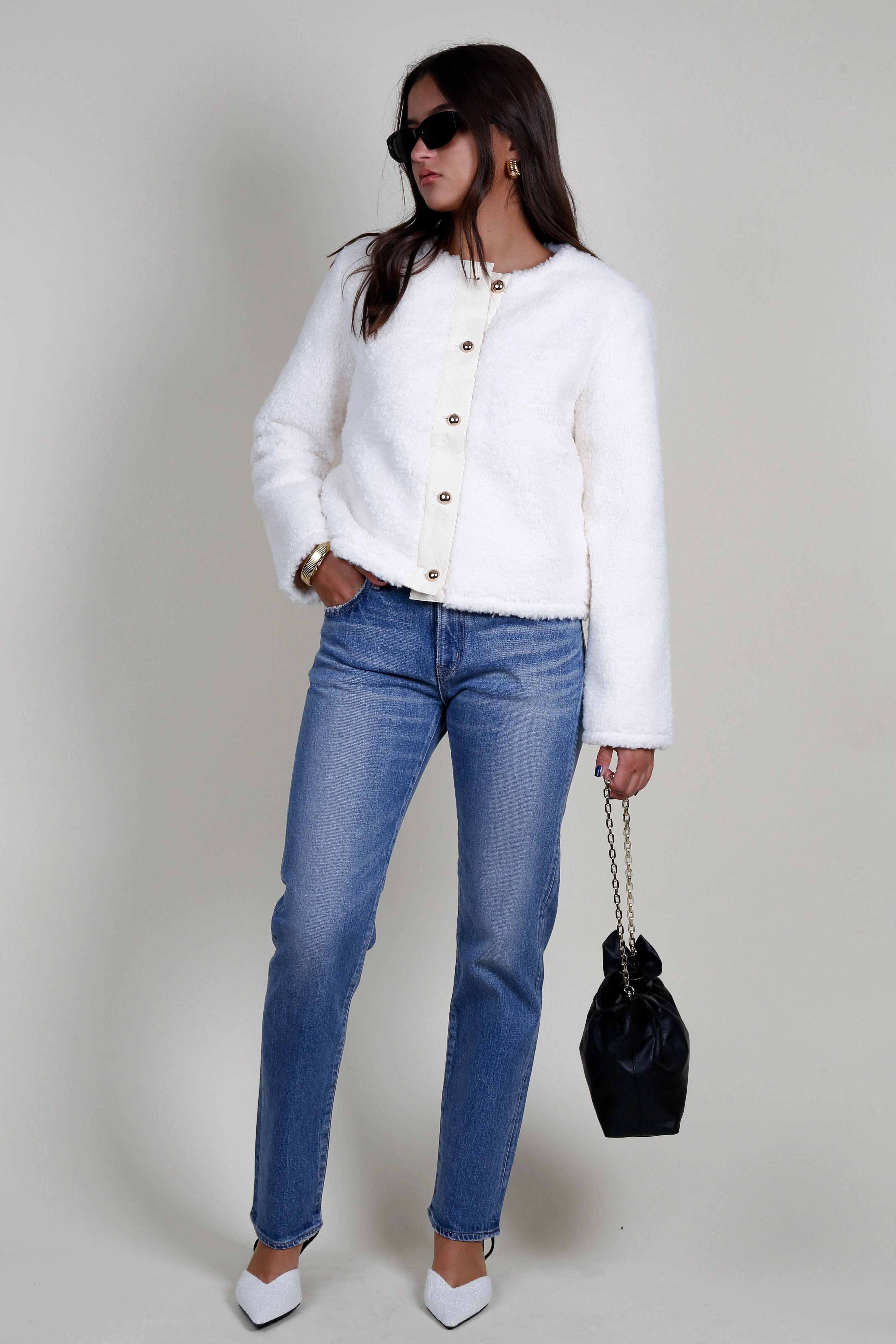Wardrobe Essential CAMI NYC | Pavan Jacket - Ecru
