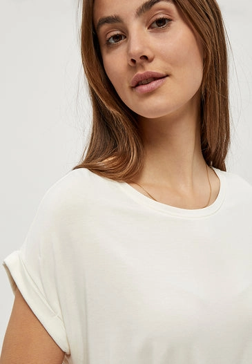 OrganicCotton SolarReflectiveFinish PC6071 - Rosalinda Malucca T-Shirt - Gardenia