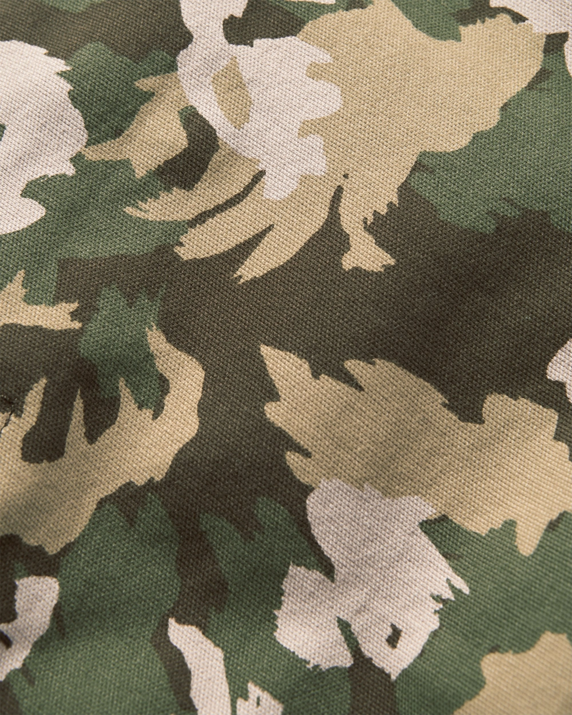 Anorak Lakeside Cargo Cotton Short - Woodland Camo Khaki