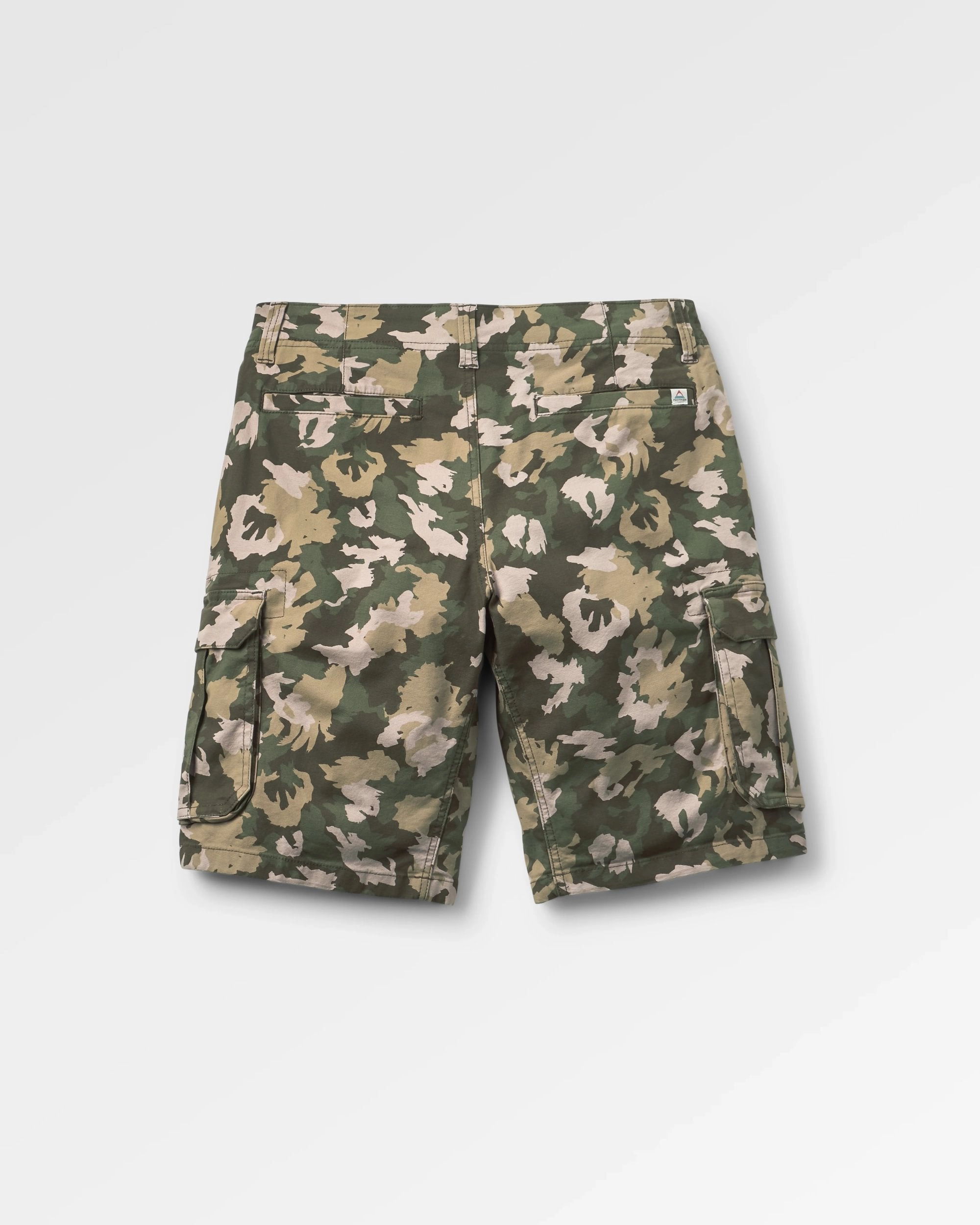Lakeside Cargo Cotton Short - Woodland Camo Khaki Warm Weather Wear Active Fit