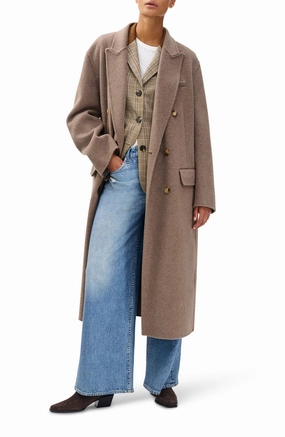 Soft Touch Anytime Outer Fit Rag & Bone Vasso Wool Coat in Taupe