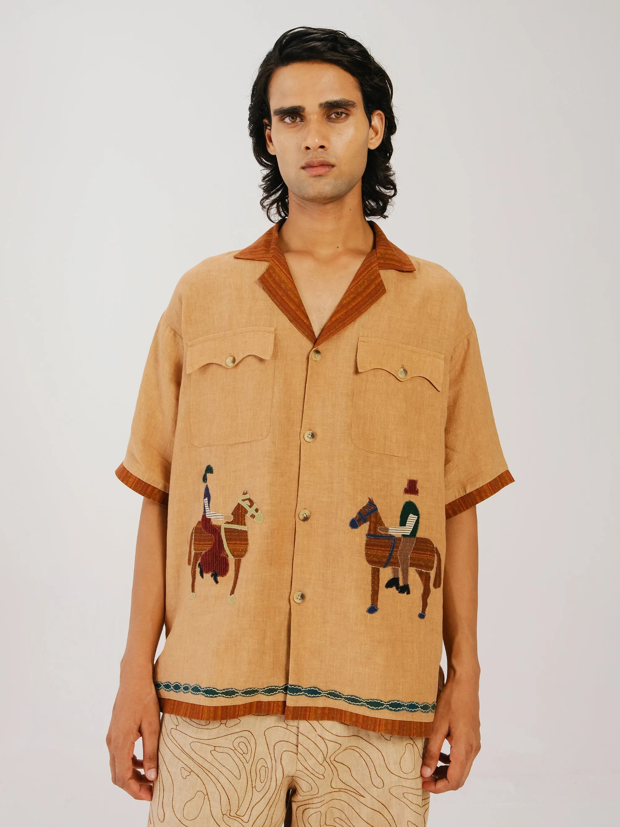 Versatile Piece Smooth Texture Unisex Shirt