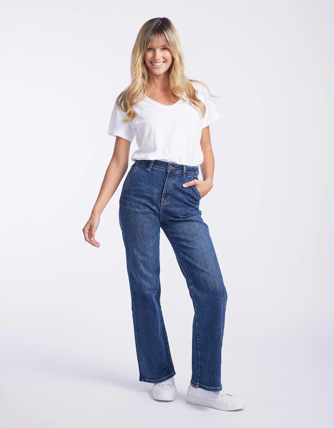 Shirley Jeans - Denim Casual Comfort Faded Wash