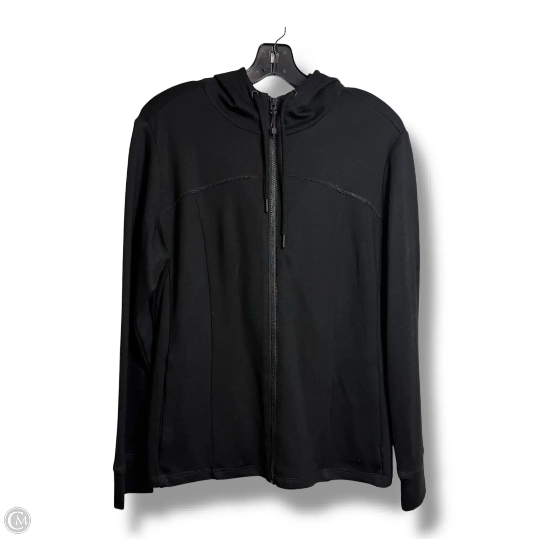 Athletic Jacket By Anne Klein In Black, Size: L Stretch Fit