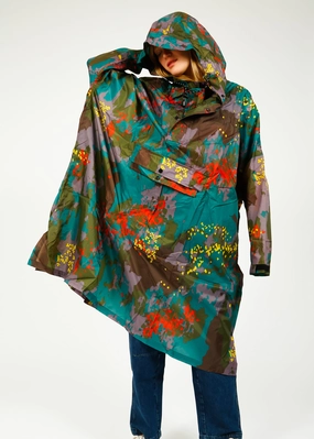 Tear Resistant Fabric City Ready Wear Rainkiss Digi Forest Camo Waterproof Poncho