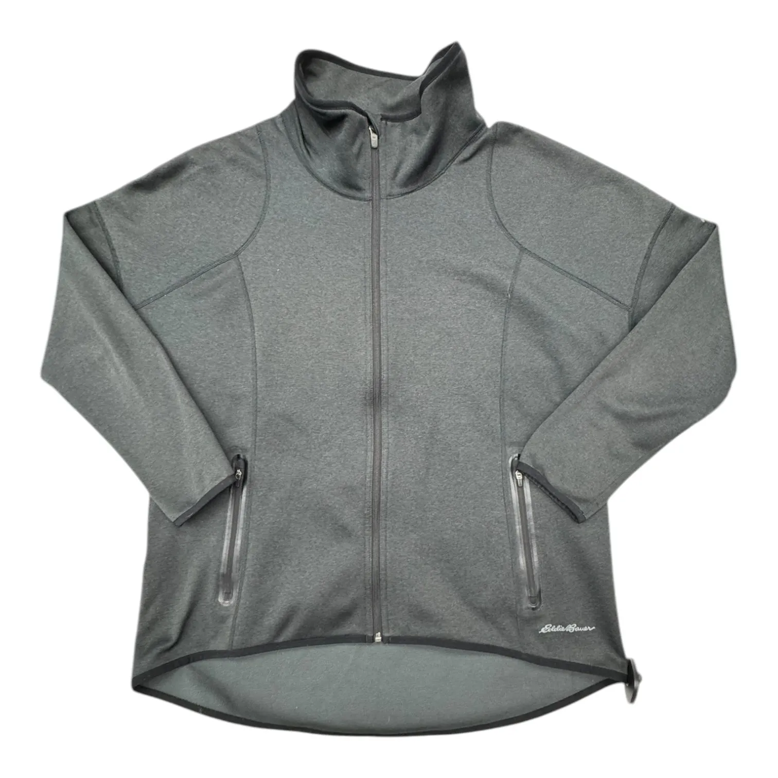 Weatherproof Shell Athletic Jacket By Eddie Bauer In Black & Grey, Size:Xl